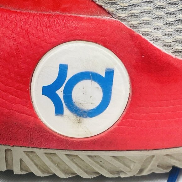 Nike KD Trey 5 III Kevin Durant Shoes Gray Red Blue 749377-046 Men’s Hi-Top - Picture 6 of 13